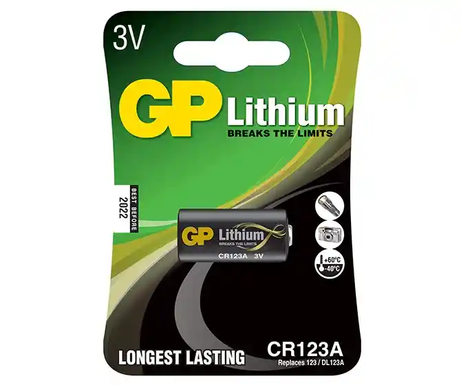 Gp Bateria Pilalitio Cr123A Dl123A El123A Cr17345 5018Lc 3V