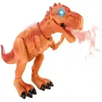 Dinosaurio Tiranosaurio Rex Con Humo Luces Sonido Movimiento