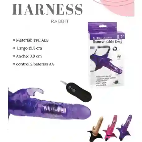 Arnes vibrador Rabbit Dong
