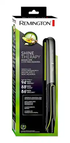 Remington Plancha De Cabelloshine Therapy Aguacate Con Macadia