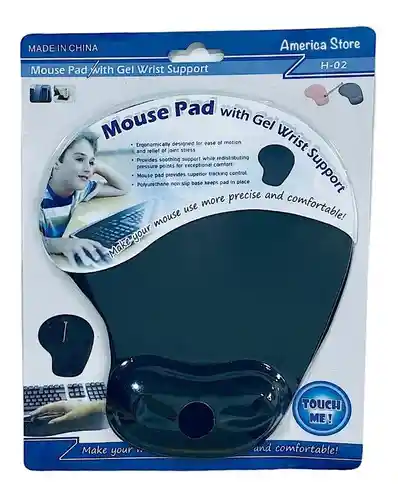 Pad Mouse Con Soporte De Muñeca Gel Ergonómico H-02