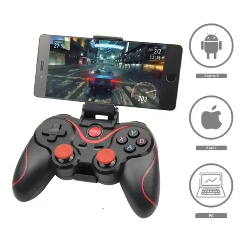 Control Bluetooth Celular Pc Gamepad Android Ios Pc+ Soporte