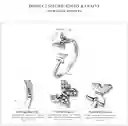 Anillo Ajustable Alhajas Para Mujer Mariposas Fabricado En Plata 925