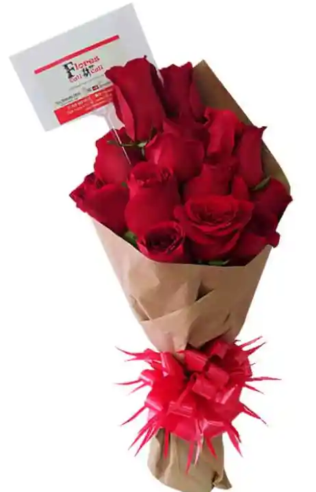 Bouquet De Rosas Rojas Caleñas