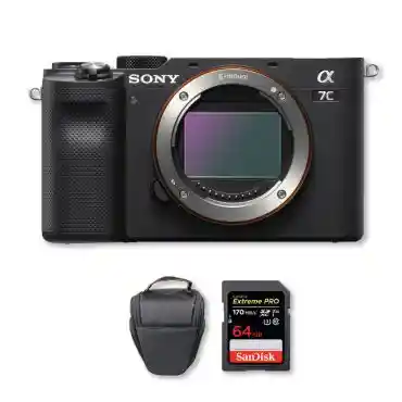 Sony Alpha a7C Mirrorless Sólo Cuerpo + Memoria 64Gb de 170Mb/s + Bolso