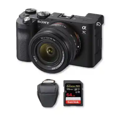 Sony Alpha a7C Mirrorless 4K Con Lente 28-60mm f/4-5.6 + Memoria 64Gb de 170Mb/s + Bolso