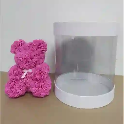 Oso Fucsia De Rosas De Foamy