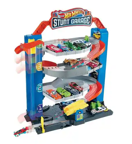 Hot Wheels Stunt Garage Mattel Gnl70 Garaje Extremo