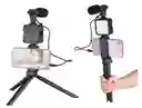 Set De Video Vlog Mini Luz De Video Led Super Cardioide