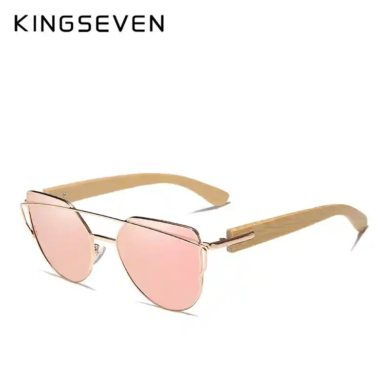 Gafas De Sol Para Dama / Mujer Polarizadas Filtro Uv400 Kingseven - Rosa