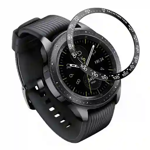 Bisel Anillo Protector Samsung Galaxy Watch 42 mm Negro/Blanco