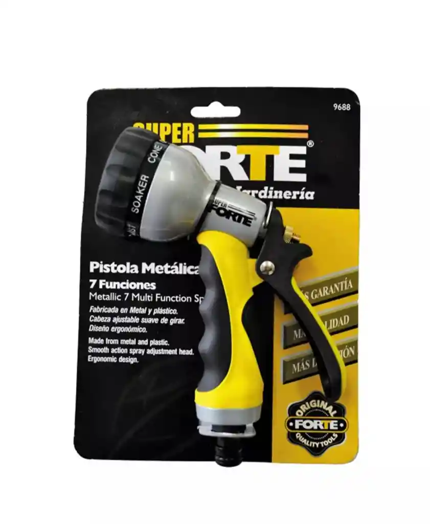 Pistola jardin metalica profesional 7 funciones