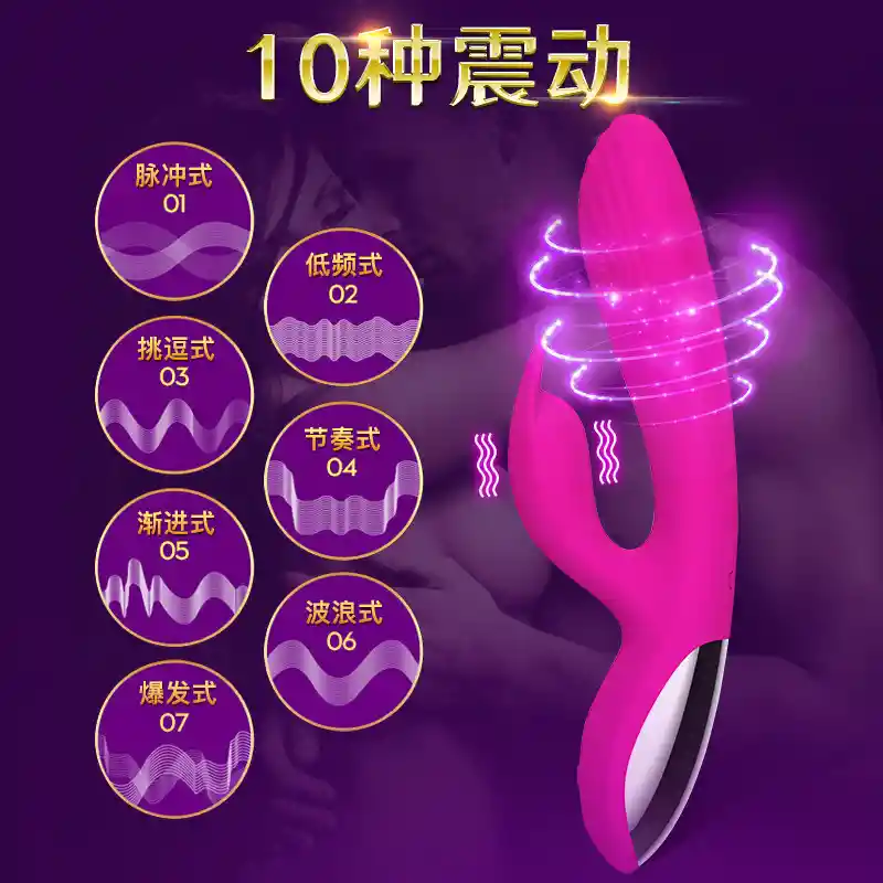 Vibrador sexual USB a prueba de agua estimulación clitorial