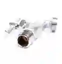 Llave Para Jardin Metalica Cromo Satinado Grival