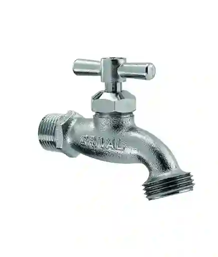 Llave Para Jardin Metalica Cromo Satinado Grival