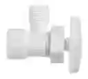 Llave o Valvula de Regulacion 1/2" Blanca Plastica Dicol