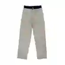 Pantalón Hombre De Descanso Gris Claro Talla L 