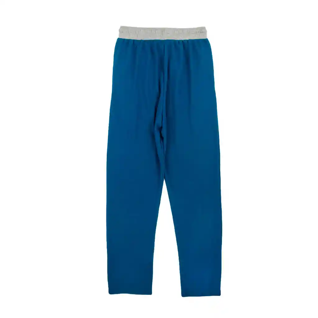 Pantalón Hombre De Descanso  Azul Petroleo Talla L 