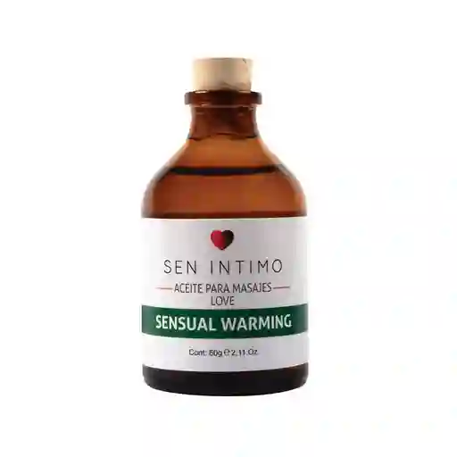 Aceite De Masajes Sensual Warming Love 60 Ml Sen Intimo