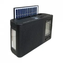 radio parlante am /fm con panel solar linterna bluetooth TWS