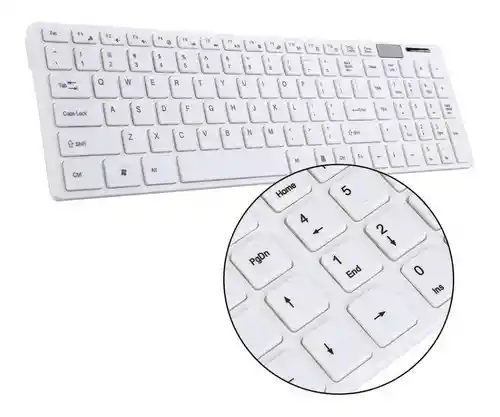 Combo Teclado + Mouse Inalámbrico Ultra Delgado + Protector
