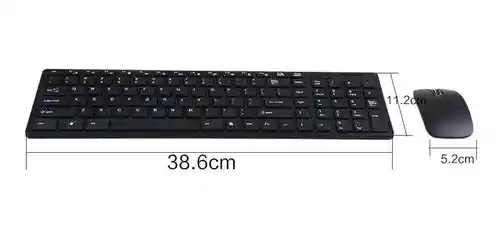 Combo Teclado + Mouse Inalámbrico Ultra Delgado + Protector