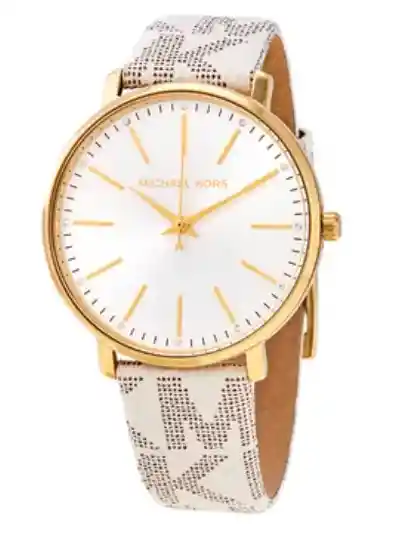 Reloj de Mujer Michael Kors Ref Pyper Logo and Gold -Tone Beige