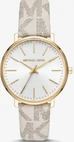 Reloj de Mujer Michael Kors Ref Pyper Logo and Gold -Tone Beige