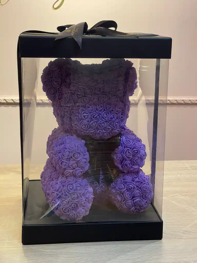 Oso de rosas Teddy Morado 35 cm