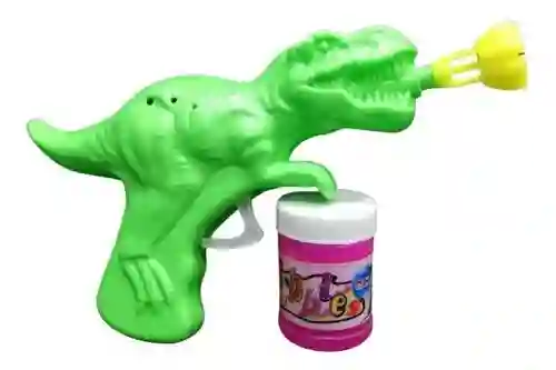 Pistola Lanza Burbujas Dinosaurio Regalo Juguete Niños