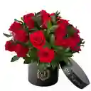 Passion Dream Box negro - 24 Rosas