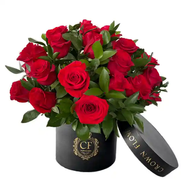 Passion Dream Box negro - 24 Rosas