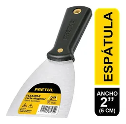 Espatula Flexible Con Mango Plastico De 2" Pretul