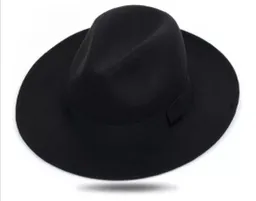 Sombrero Fedora Paño Ajustable C-negro