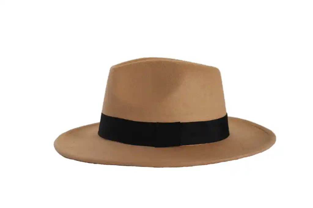 Sombrero Fedora Paño Ajustable C-beige