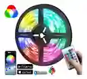 Cinta Luz Rgb Led Ritmica 5 Metros Bluetooth + Control + AppCinta Luz Rgb Led Ritmica 5 Metros Bluetooth + Control + App