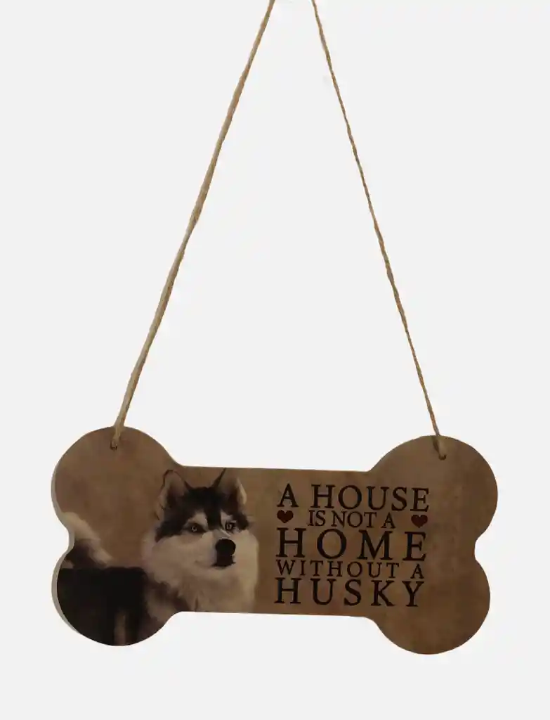 Placa en Madera - Husky