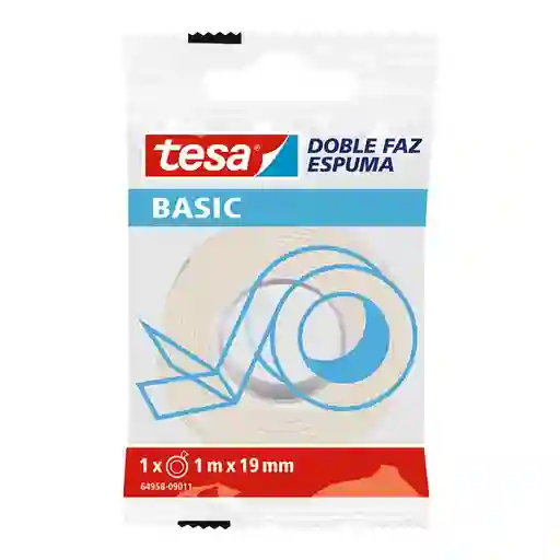 Tesa Cinta Doble Faz Basic 1 X 1X 19Mm