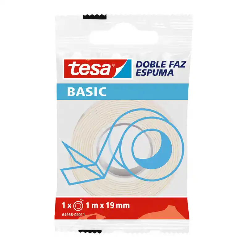 Tesa Cinta Doble Faz Basic 1 X 1X 19Mm