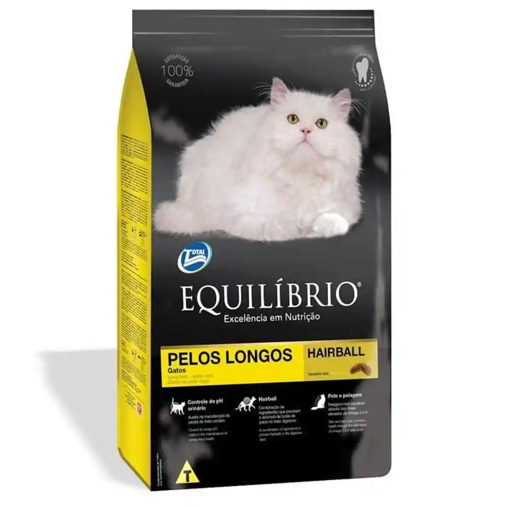 Equilibrio Gato Adulto Pelos Longos 7.5 Kg