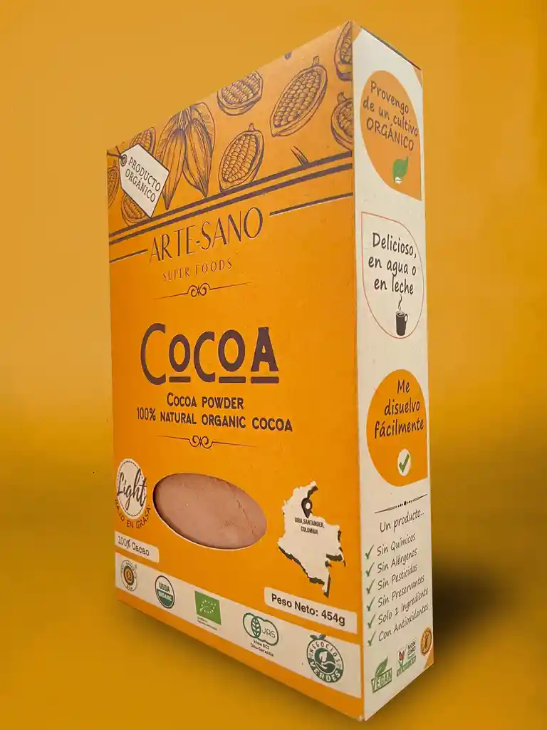 Cacao en polvo orgánico ARTESANO