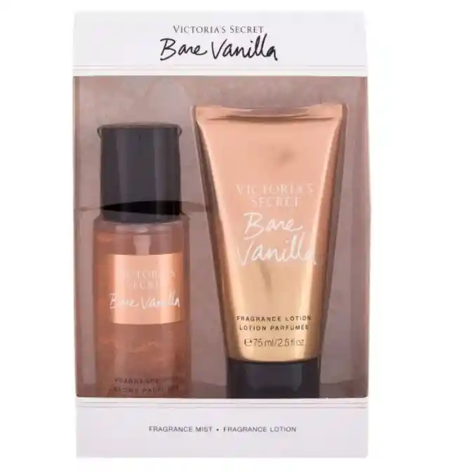 Victoria Secret Kit De Mini Splash Y Crema Bare Vainilla De