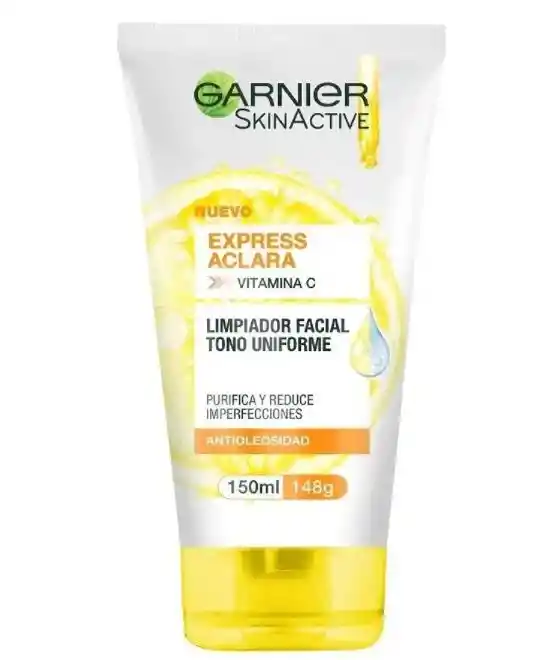 Garnier Limpiador Facial Express Aclara Con Vitamina C De