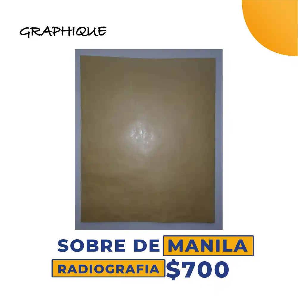 Sobre de Manila Radiografía  