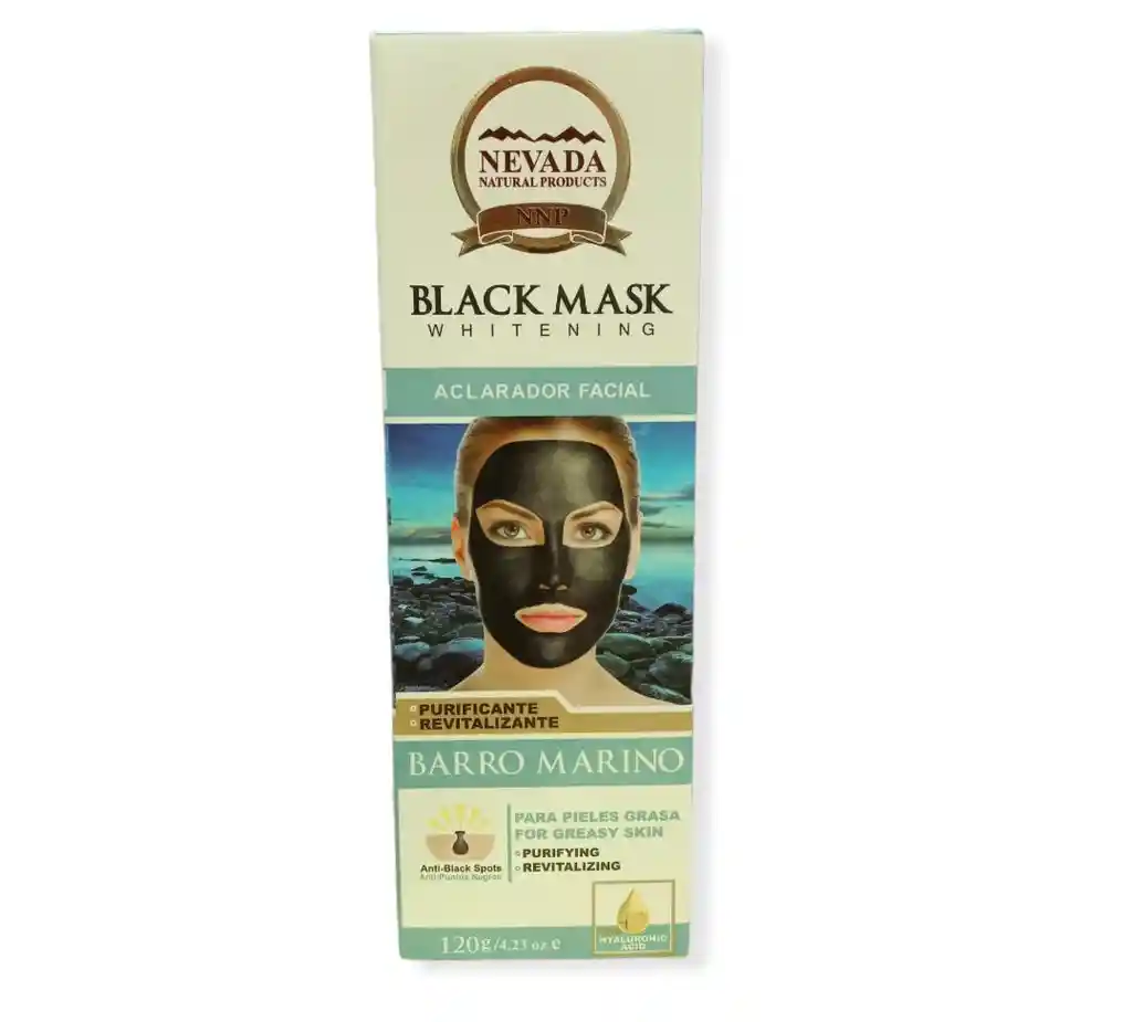 Nevada Mascarilla Negra Facial X 120g - Barro Marino