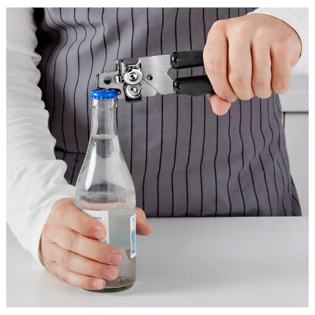 Abrelatas destapador bar cocina gourmet metálico abre latas enlatados botellas