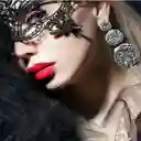 Mascara Antifaz Halloween Mujer Lenceria Color Negro