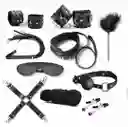 Kit Amarre X 10 Piezas, Kit Bondage. Color: Negro, Kit Bdsm