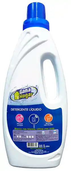 Gana Hogar Detergente Líquido para Ropa x 1 Litro