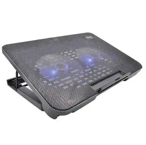 Base Refrigerante Doble Ventilador Inclinación Ajustable